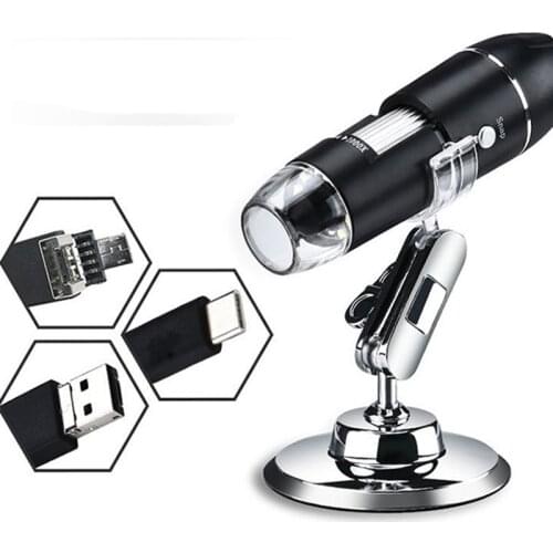 1000x / 1600x LED USB Digital Microscope Endoscope Camera Microscopio for Mobile Phone Repairing Hair Skin Inspection