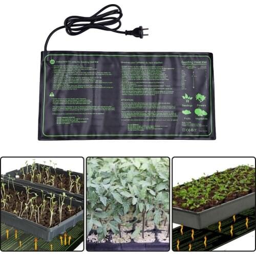 10x20.75CM US/UK/EU Seedling Heating Mat Waterproof Plant Germination And Reproduction Cloning Starter Mat Gardening Supplies