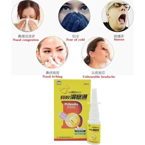 20ML Rhinitis Spray Sinusitis Nasal Congestion Itchy Allergic Nose Medicine