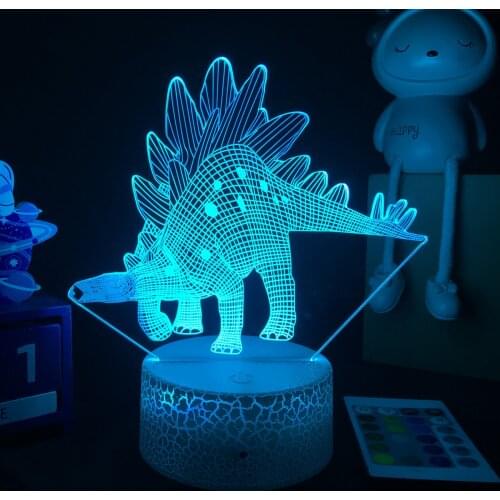 3d LED Lamp Dinosaur Night light For Kids Bedroom Decoration Bedside Lamp Hongshanosaurus Figure LED Table Lamp Creative Gift