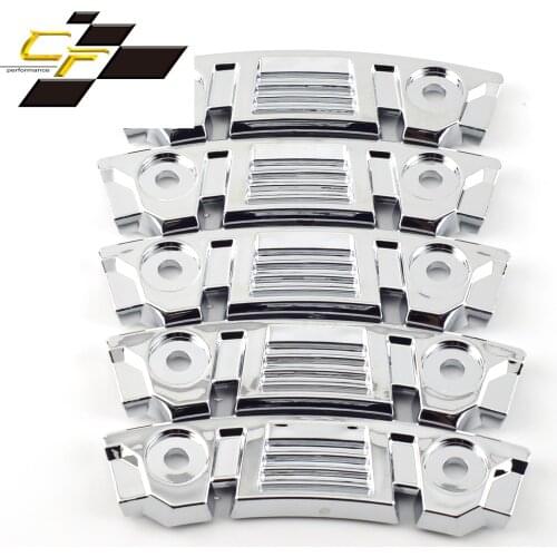 5pcs 140mm Car Wheel Trim Strip Hub Cap Electroplated Silver High Quality Auto Parts ABS