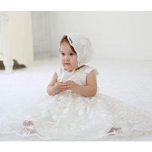 IYEAL Baby Girls Flower Christening Baptism Dress Formal Party Special Occasion Dresses for Toddler Girl Birthday Party
