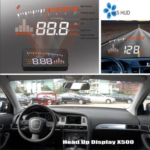 Car Information Projector Screen For Audi A6 C6 4F S6 2005-2009 - Safe Driving Refkecting Windshield HUD Head Up Display