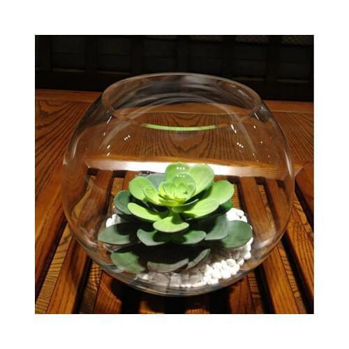 Home decoration transparent fish Aquarium glass vases flower pot planters crystal fish tank desktop decoration new year decor