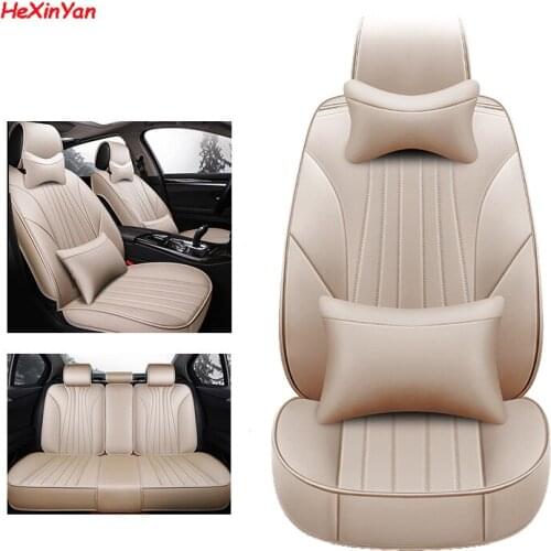 HeXinYan Leather Universal Car Seat Cover for Skoda all models octavia a7 a5 fabia kodiaq rapid yeti superb felicia auto styling