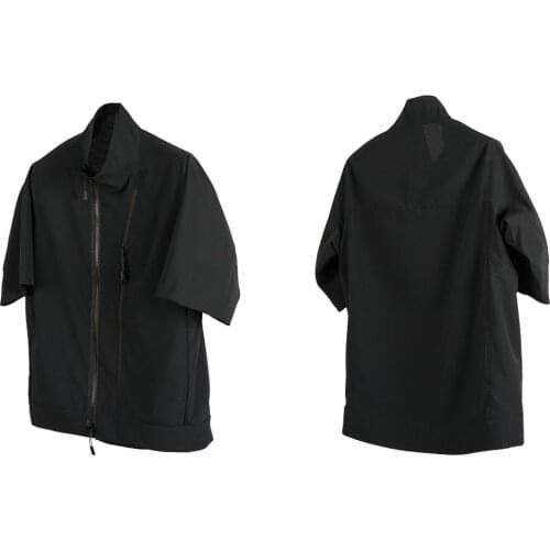 Summer Men T-shirt Scout Shirt Short Sleeve Lightweight Hidden Pockets Techwear Ninjawear Streetwear