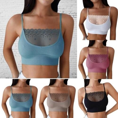 Fashion Womens Lace Suspenders Sexy Bras Lace Patchwork Bras Womens Lace Straps Wrapped Breasts New Womens Underwear Bras