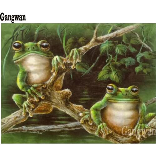 Diamond Painting Frogs Background art 5D Diy Mosaic Drill Resin Embroidery bead Cross Stitch Kit Needlework Decoration Home gift
