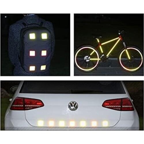Car Door Sticker General Safety Warning Mark Reflective Sticker Car Motorcycle Bicycle Helmet Safety Warning Reflective Sticker