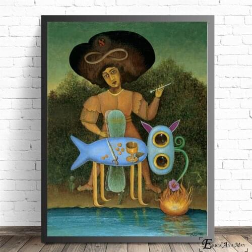 Surreal Oil Painted Dali Style On Sale Poster Wall Painting Living Room Abstract Canvas Art Pictures For Home Decor No Frame