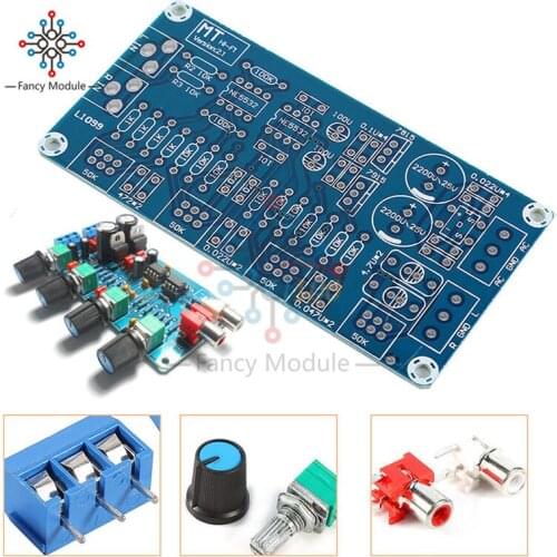 NE5532 OP-AMP HIFI Amplifier Volume Tone EQ Control Board Preamplifier DIY Kits