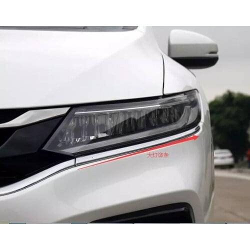 Brand New For Honda JADE 2017-2018 2PCS High Quality ABS Chrome Car Front Lampshade Cover Trim Car Styling Accessories