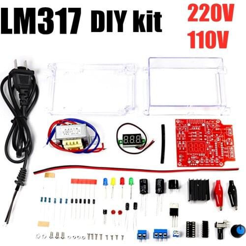 The new LM317 adjustable voltage regulator kit electronic DIY DC power supply to make parts Multifunctional welding training