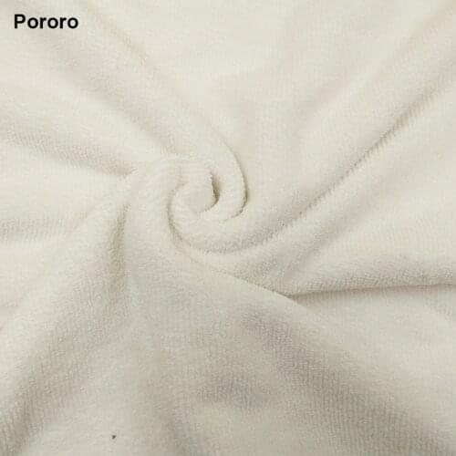 Pororo white color super absorbent microfiber fabric for reusable baby cloth diaper