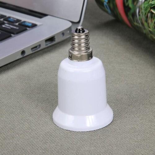 1PC E14 To E27 Bulb Converter Light Source Adapter Socket Base Bracket Conversion Lamp Holder Fireproof Home Lighting Hot Sales