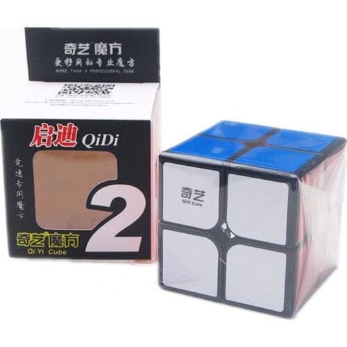 QIYI 2x2 Magic Cubes Professional 2x2x2 5.1CM Sticker Speed Twist Puzzle Toys for Children Gift Cube