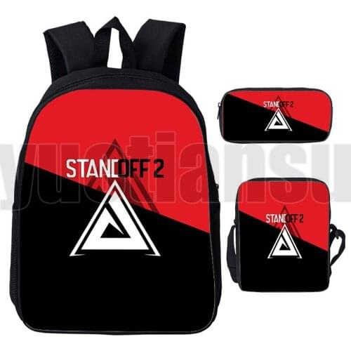 Sac A Dos Mochila 3D Standoff 2 Backpacks Women Unisex Canvas Zipper Travelbags 2021 Shooting War Game Schoolbags Boys Girls Bag