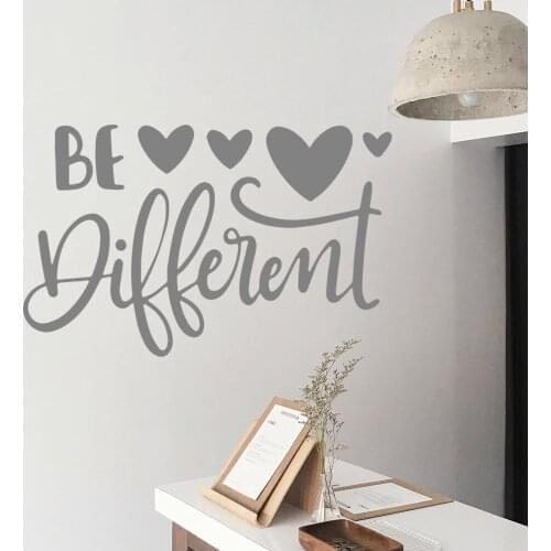 Creative be different Wall Stickers Self Adhesive Art Wallpaper Removable Wall Sticker Room Decoration