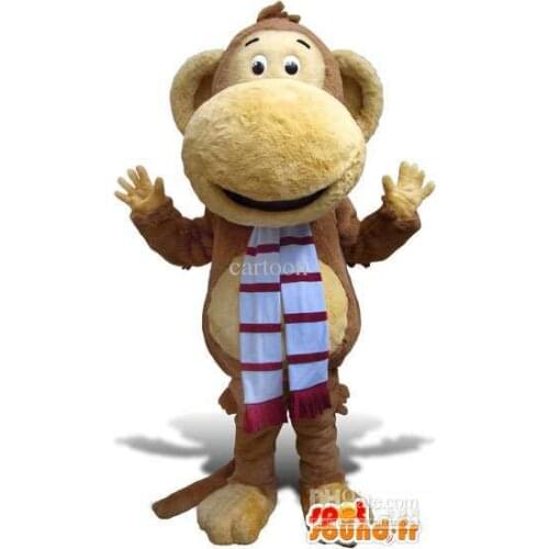 Discount factory sale handmade monkey mascot costume adult cartoon mascot costume