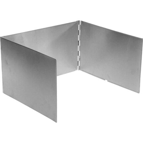 Sundick Outdoor Picnic Gases Burners Windproof Board Stuck Gases Stoves Windshield Stainless Steel Folding Windbreak Wind Shield