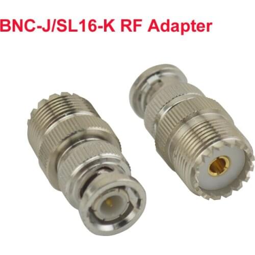 1pcs BNC-J (BNC-Male)/SL16-K (UHF SO239 Female) Adapter/Connector for Walkie Talkie/two way radio