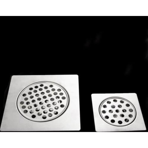 1pc High quality 15cm*15cm Stainless Steel Floor Drain Bathroom Kitchen Shower Anti-odor Floor Drain Square Bath Drain
