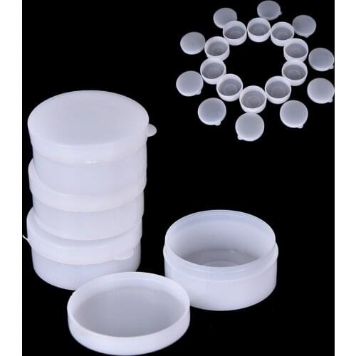 10Pcs Makeup Sample Bottle Cosmetic Container Plastic Cosmetic Sample Jars Bottle 10g Refillable Empty Cream Jar