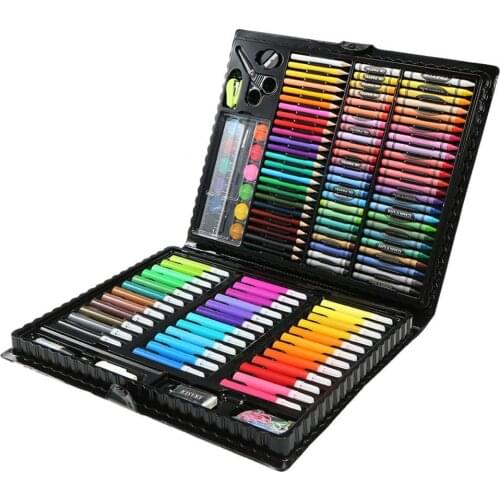 150Pcs/Set Kids Art Drawing Painting Tool Marker Pens Wax Crayon Oil Pastel Gift