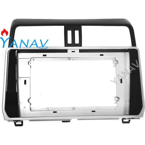 2 DIN Car Radio Audio Fascia Frame for-Toyota Prado 2018-2020 Car Stereo DVD Dashboard Fascia Panel