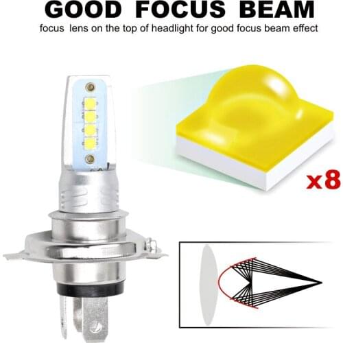 2PCS Car Lights Car Halogen And HID Bulbs Car Headlamp Fog Lamp H4 Car LED Headlight Bright Hi/Lo Beam Fog Lamp 110W 20800LM