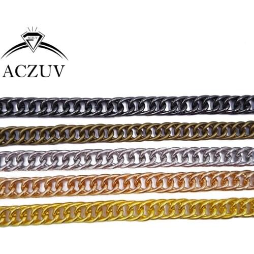 20m Rhodium KC Gold Gunmetal Antique Bronze Double Woven Metal Chains Findings Jewelry DIY Purse Chain and Cothing Accessories