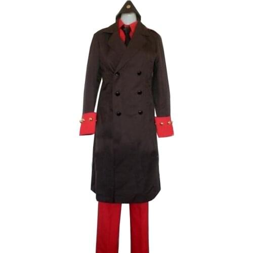 2018 Custom Made Axis Powers Hetalia Cosplay Denmark Men Con Party Costume Overcoat Shirt Pants Clothing
