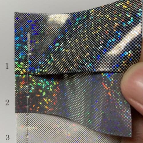 2020 new trend Hexagonal Holographic synthetic Vinyl PU Decor leather material
