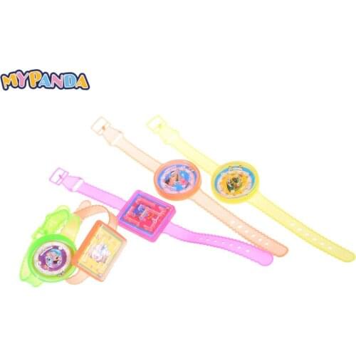 5pcs/lot Cartoon Maze Game Watch Wristbands Children Boy Girl Bracelet Bangle Puzzle Toys Birthday Party Favor Gift Hallowmas