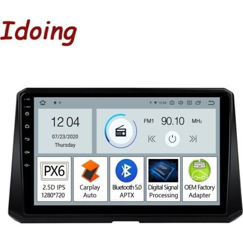 Idoing 9"PX6 Android Car Radio Player ForToyota Corolla Altis Hybrid Pemium 2019 2020 GPS Navigation Carplay Auto head unit