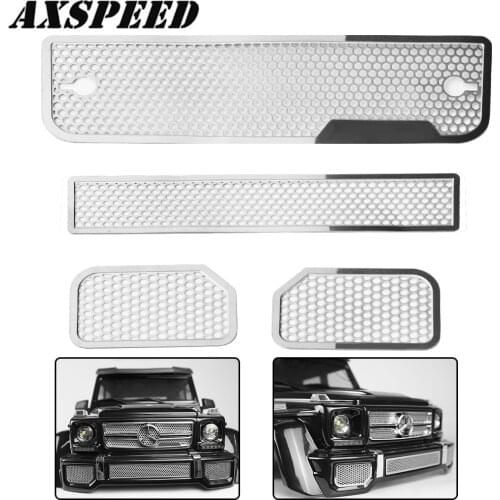 AXSPEED TRX6 Front Metal Grille Mesh Grille Intake Grille Cover for 1/10 TRAXXAS TRX-6 RC Crawler Car Upgrade Decoration Parts