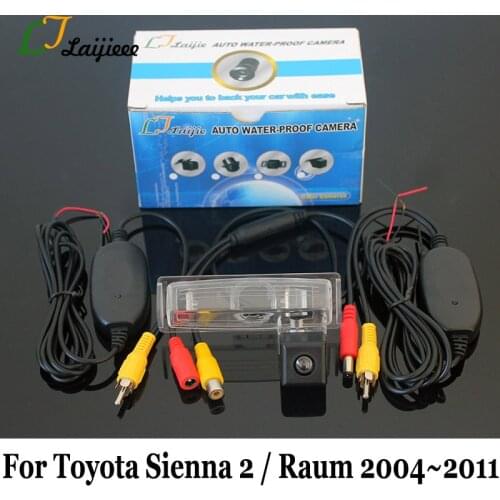For Toyota Sienna 2 Raum II 2004~2011 Wireless Car Rearview Camera / RCA AUX Interface HD CCD Night Vision Auto Reversing Camera