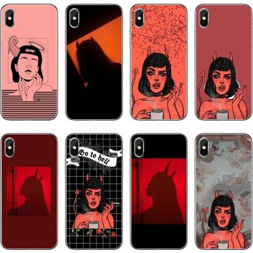 Sexy Devil Woman Silicone Phone Case For Samsung Galaxy S10E S10 Lite S9 S8 S7 S6 Edge Plus S5 S4 Mini Note 10 9 8 5 4