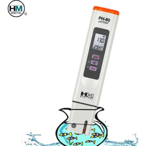 HM Digital PH-80 pH Meter Water Quality Tester for Testing Applications Hydroponics Pool Aquariums Drinking water 40%off