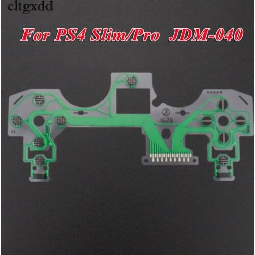 Cltgxdd 10PCS Conductive Film Replacement Controller Button Ribbon Circuit Board For Play Station 4 PS4 Pro Slim,JDM 040