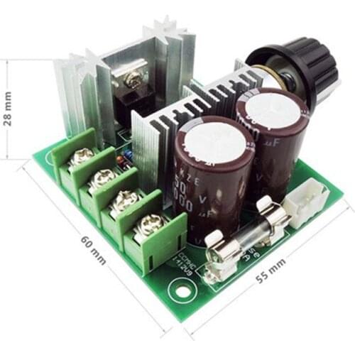 DC 12V 24V 30V 40V 13KHZ Auto PWM DC Motor Speed Regulator Governor Speed Controller Switch 10A 50V 1000uF