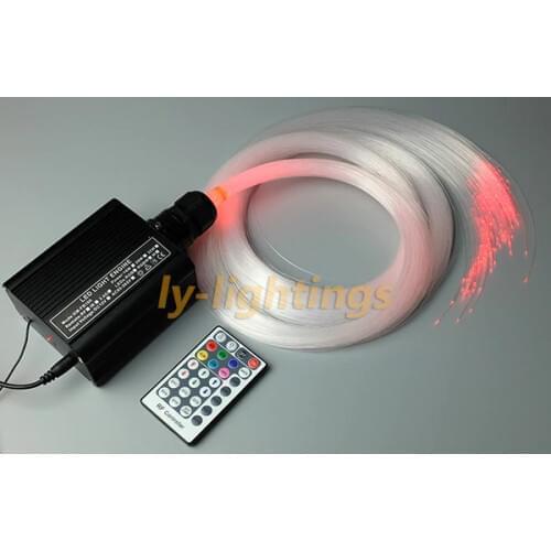 For sales fiber optic light kit star optical fiber celing light RGBW LED multi-mode 16W led light box+ 0.75mmx2.5mx250pcs fibre
