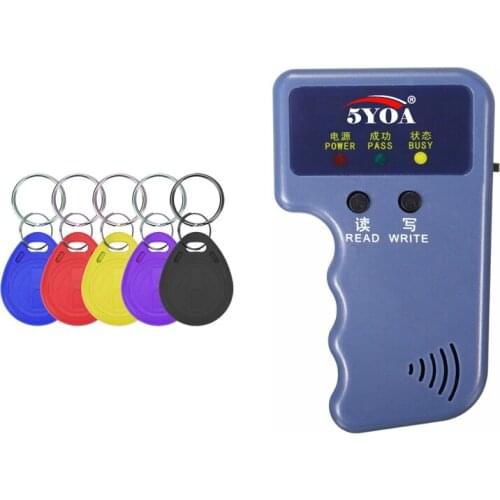 RFID Duplicator Card Reader Video Programmer 125KHz EM4100 Copier Writer EM4305 T5577 Rewritable ID Keyfobs Tags Card