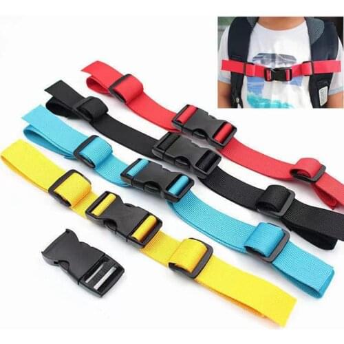 1 Nylon 4 Colors Fixed Chest Strap Double Release Adjustable Buckle Outdoor Camping Equipment Tactical Backpack Accessories