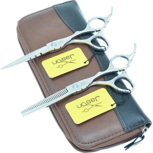 Jason 5.5/6 inch Barber Hair Scissors Hairdresser Thinning Scissor Stylist Hair Cutting Shears Salon Haircut Accessories A0018D