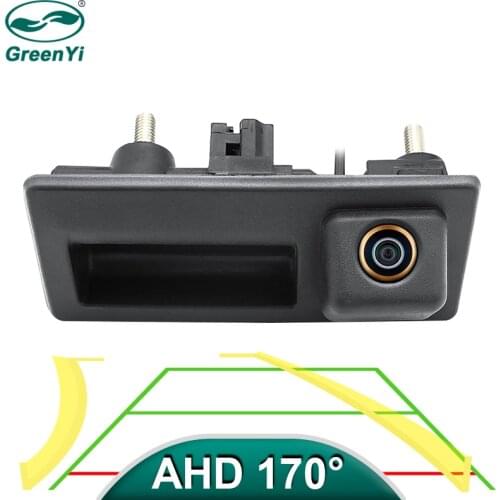 AHD 1280x720P Car Trajectory Rear View Trunk Handle Camera For VW Passat Golf Polo Jetta Tiguan Touareg B6 B7 Audi A3 A4 A5 A6