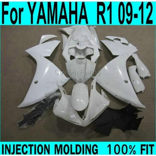 Kit For YAMAHA R1 2009-2015 year model Fairings ( Pure white ) 09 Injection Fairing kit XP47