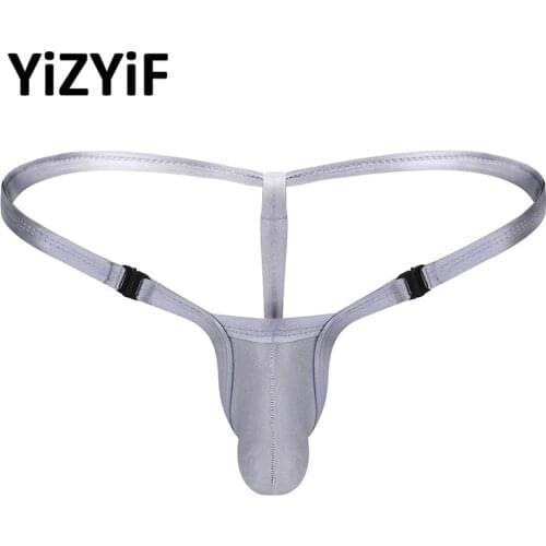 Swimwear Mens Gymnastic Swimsuit Bikini G-string for Swimming Underwear with Bulge Pouch Free Buckle Low Rise Stretchy Swimwear