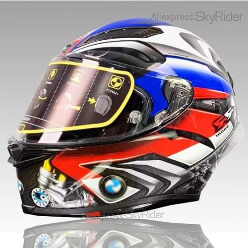 Full Face Motorcycle helmet BHP4 carbon fiber Motocross Racing Motobike Riding Helmet Casco De Motocicleta four season