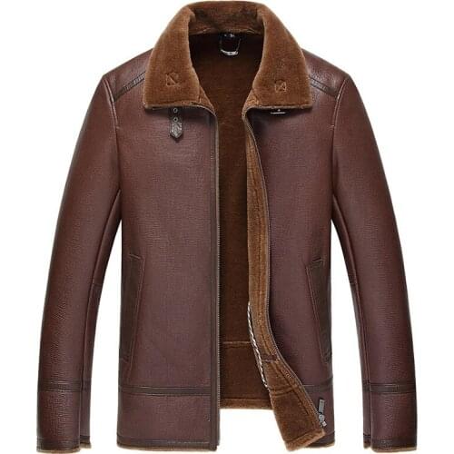 Real Wool Fur Coat Winter Jacket Men Sheep Shearling Fur Coats Man Real Leather Jackets Plus Size Jaqueta De Couro 37-1850 YY505